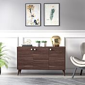 Madia Ankara bianca, 3 ante e piedini a cono