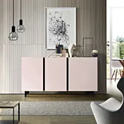 credenza rosa 3 ante