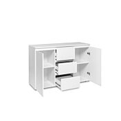 Conveniente madia 2 ante e 3 cassetti colore Bianco opaco