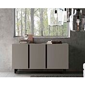 Madia 3 ante con maniglia a gola finitura Grigio Cenere