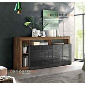 Madia Noce dark e Marmo a 4 ante, serie Track