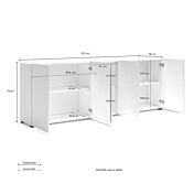 scheda tecnica madia 5 ante