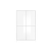Madia alta per cucina 4 ante in finitura Bianco Lucido