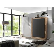 ACQUISTA ANCHE TU Madia Pedro di Design, 4 ante Alta, Moderna, finitura Pero e Nero