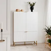 credenza con piedi oro