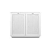 Madia Kara bianca 2 ante con frontali effetto Rafia bianca