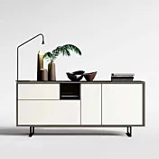 madia bianca in legno