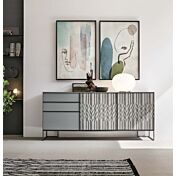 Madia moderna con grafica, finitura laccato Carta da zucchero