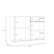 mobile nero con cassetto