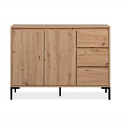 madia con piedi in metallo