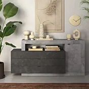 credenza 3 cassetti piombo