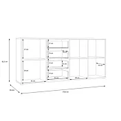 credenza industriale nera