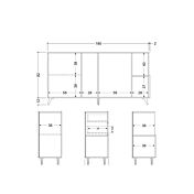 scheda tecnica madia moderna 180 cm