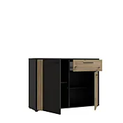 credenza con cassetto nero