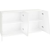 Madia credenza piccola, 4 ante bianco lucido