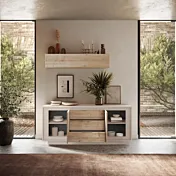 Madia moderna Cashmere e Cadiz, 3 cassetti 2 ante in offerta