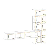 parete attrezzata fortemente in saldo