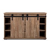 Madia Tromso con 2 ante e 3 cassetti in finitura Rovere anticato