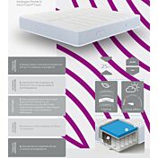 Materasso Borea con molle insacchettate indipendenti, altezza 25 cm