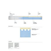 Materasso E2 altezza 22 cm in memory e schiumato microcellulare, sfoderabile