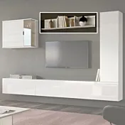 mensola sospesa bianca