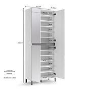 misure scarpiera alta 3 ante