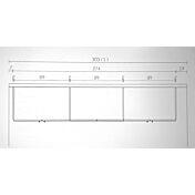 Armadio moderno scontato, con ante vetro Bronzo 