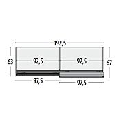 Armadio scorrevole camerette Moretti Compact, Betulla e Flora laccato