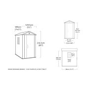 Casetta da esterno Betulla 4x6