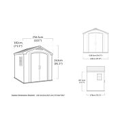 Casetta da esterno, medie dimensioni, Betulla