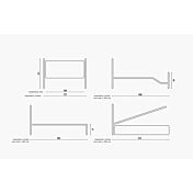 misure e dati tecnici letto in ferro