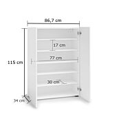 Offerta Madia multiuso Bianco laccato lucido, Made in Italy