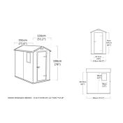 Casetta da esterno Beige, dimensioni compatte, Magnolia