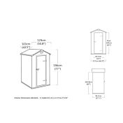 Casetta da giardino Grigia, Magnolia