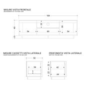TV mobile Porta televisore a 2 ante Bianco opaco