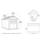 Casetta da esterno Primula, gradi dimensioni, 7511