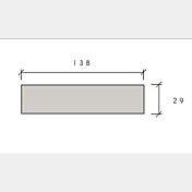 Ribalta sospesa in diverse finiture per parete attrezzata