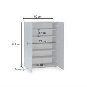 misure madia grigio lucido