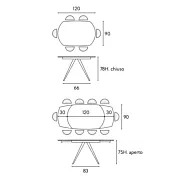 misure tavolo allungabile ceramica