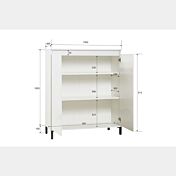 madia aperta bianca e ardesia