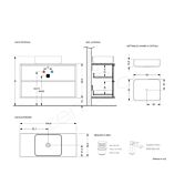 mobile bagno nero con cassetti