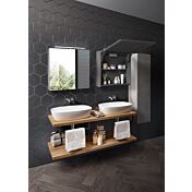 Offerta mobile bagno 2 piani per doppio lavello, Niagara 6 Bis