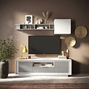 porta tv contemporaneo grigio