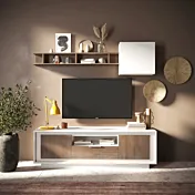 porta tv mercure e bianco