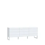 mobile tv bianco piedini