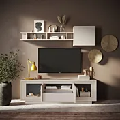 Porta tv moderno Cashmere, 2 ante 1 cassetto in promo