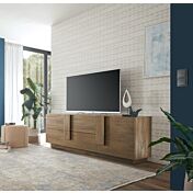 Composizione soggiorno moderno con madia alta e porta tv