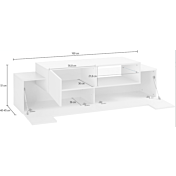 Mobile televisione in offerta, Bianco lucido e Ardesia