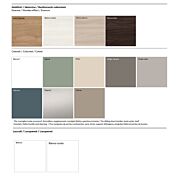 Armadio scorrevole inserto Marmo bianco, Grigio seta e Argilla