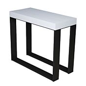 Consolle Bianco frassino moderna, Made in Italy